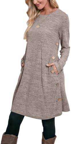 Fall Dresses for Women 2026 Long Sleeve Sweater Dress Winter