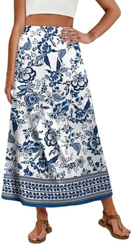 Long Maxi Skirts for Women Spring Summer Dresses Casual Loose