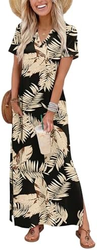 Sundresses for Women 2026 Maxi Dresses with Pockets Summer Sun