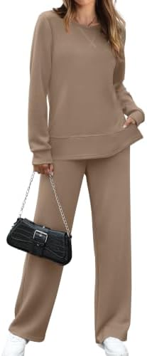 Womens Lounge Sets 2 Piece Outfits Plus Size Loungewear Khaki